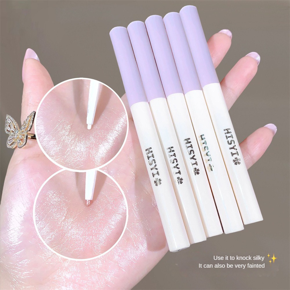 Bút kẻ mắt kim cương mờ Pearlescent Bút kẻ mắt long lanh lâu trôi Ngôi sao tỏa sáng Bút tằm nằm Chống thấm nước Làm sáng Bút chì trang điểm tằm JULYSTAR