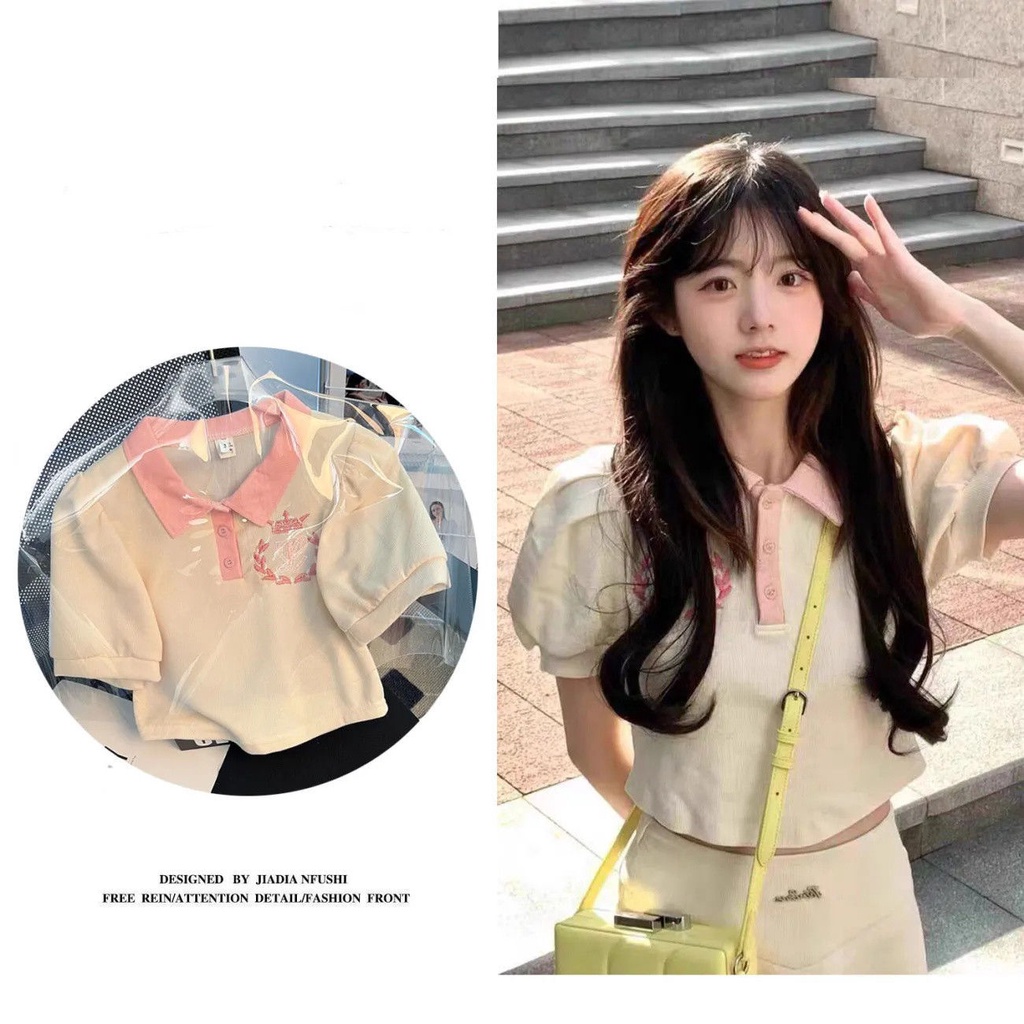 Hana áo croptop áo croptop nữ Thiết kế ít người cao eo slim hottie ngắn áo khoác 2023 NEW APR2405