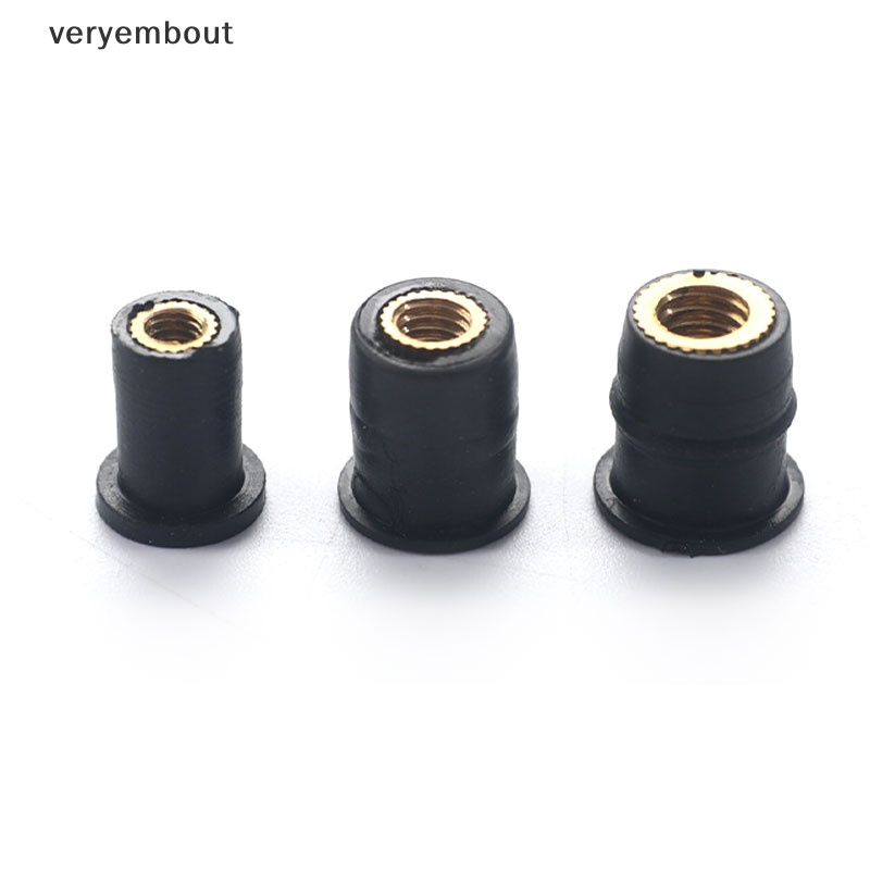 Set 10 Đai Ốc Cao Su Chuyên Dụng Cho Xe Mô Tô M4 / M5 / M6