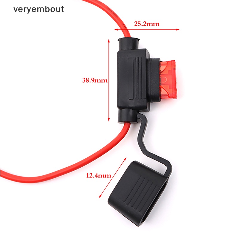 Giá Đỡ Cầu Chì 16Awg Chống Thấm Nước Tiện Dụng Cho Xe Hơi