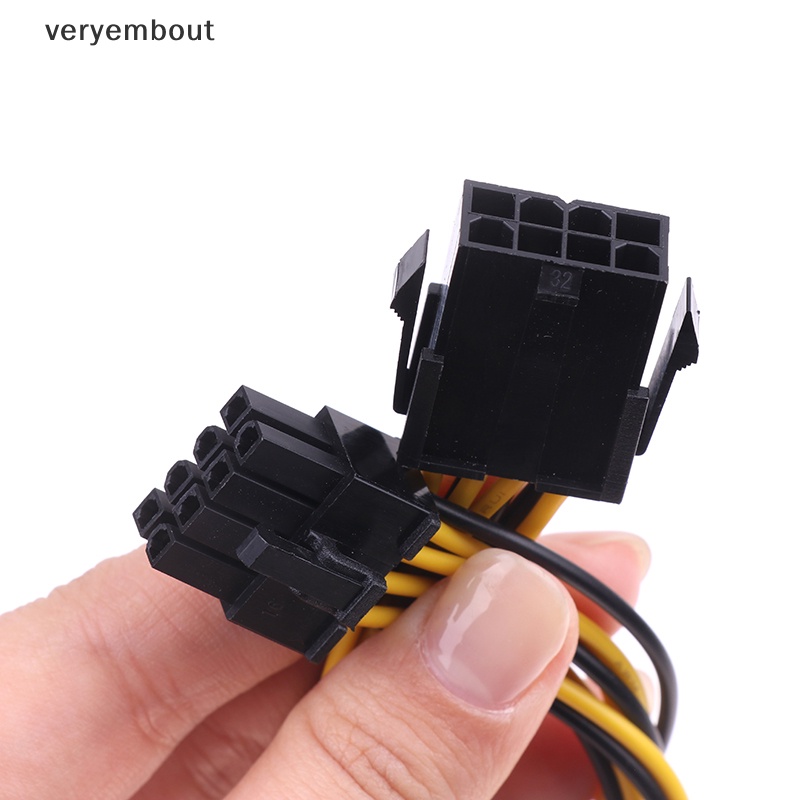 Dây Cáp Thẻ Đồ Họa Chuyển Đổi PCI-E CPU EPS 8 Pin Sang Dual 8P