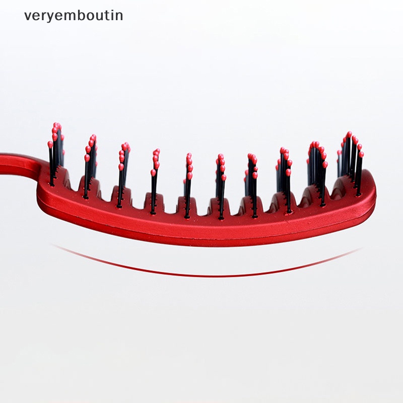 Lược Chải Tóc Massage Da Đầu Bằng Nylon Hình Chữ Nhật Tiện Dụng Cho Nữ