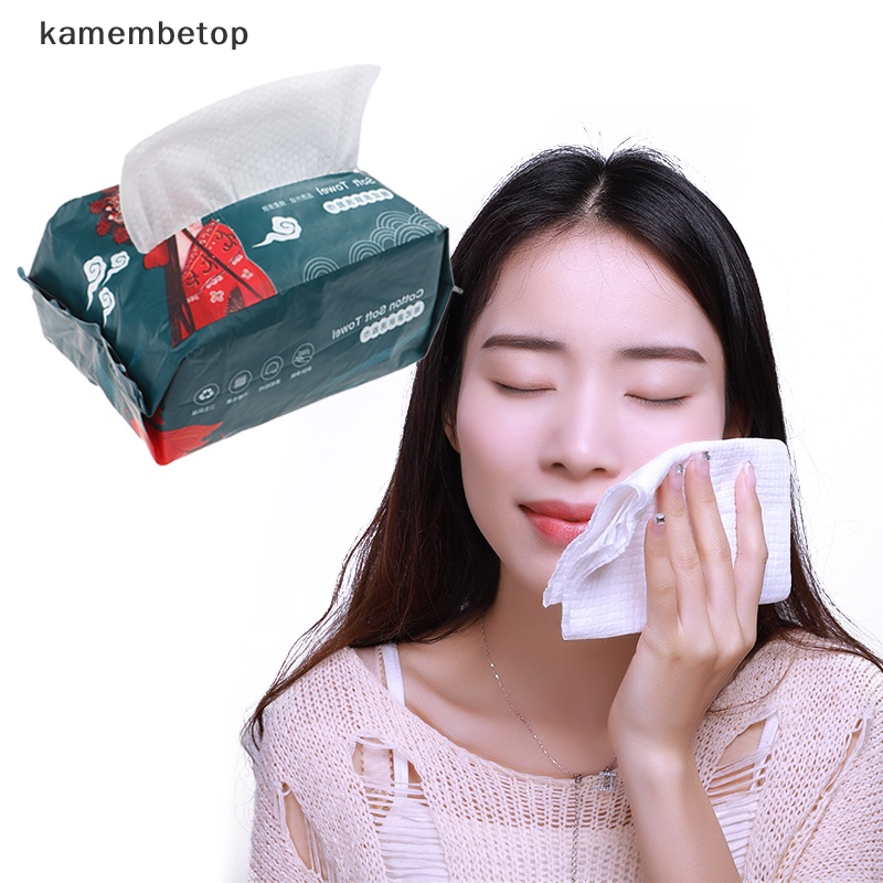 Bộ 100 Khăn Mặt Cotton Mềm Không Dệt Họa Tiết Ngọc Trai Dùng Một Lần