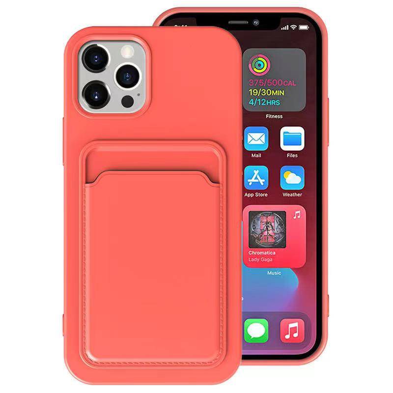 Ốp Điện Thoại TPU Mềm Dạng Ví Đựng Thẻ Chống Sốc Cho iPhone X XS MAX XR 7 8 Plus SE 2022 2020