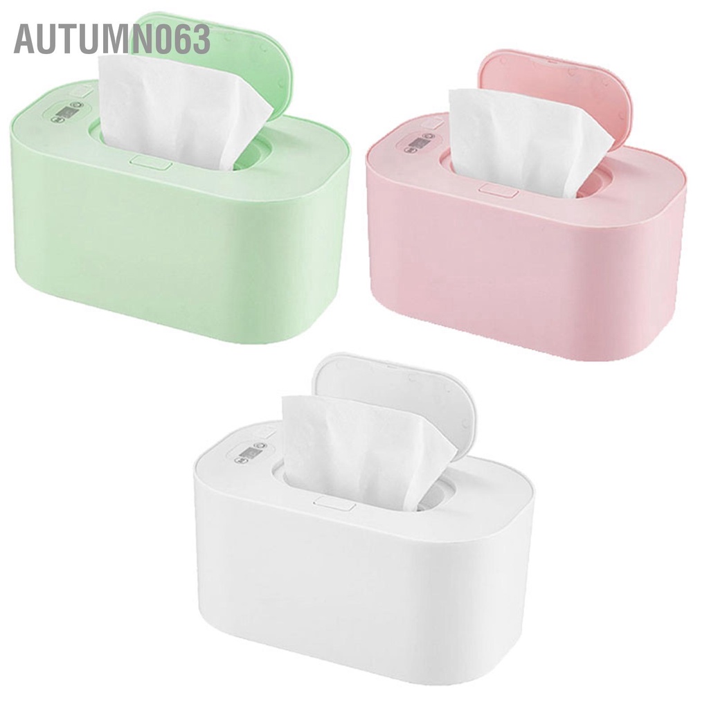 Autumn063 Baby Wipe Warmer PP Nhiệt độ có thể điều chỉnh thông minh An toàn khi sử dụng Khăn lau trẻ sơ sinh Sạc xe hơi không dây