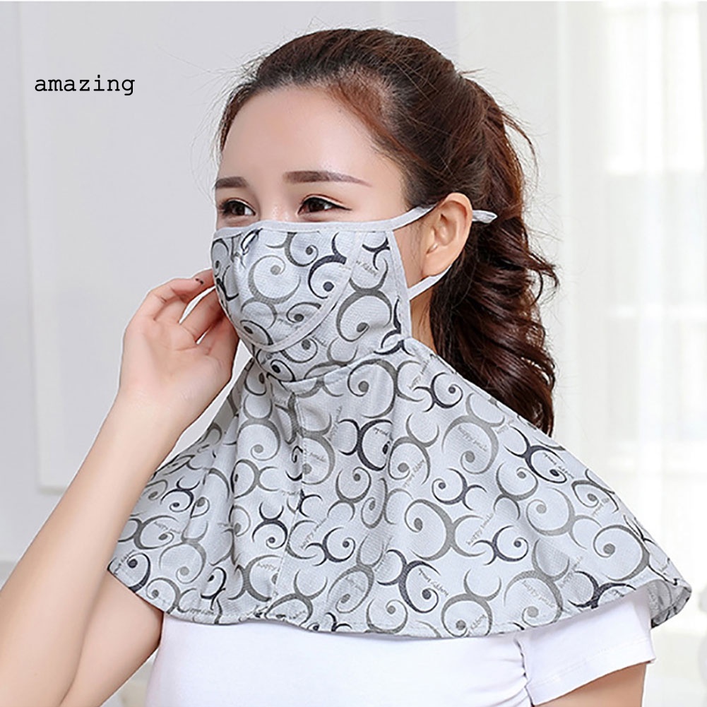 Khẩu Trang Chống Nắng Thoáng Khí Bảo Vệ Cổ Dùng Khi Đi Xe Đạp Ngoài Trời