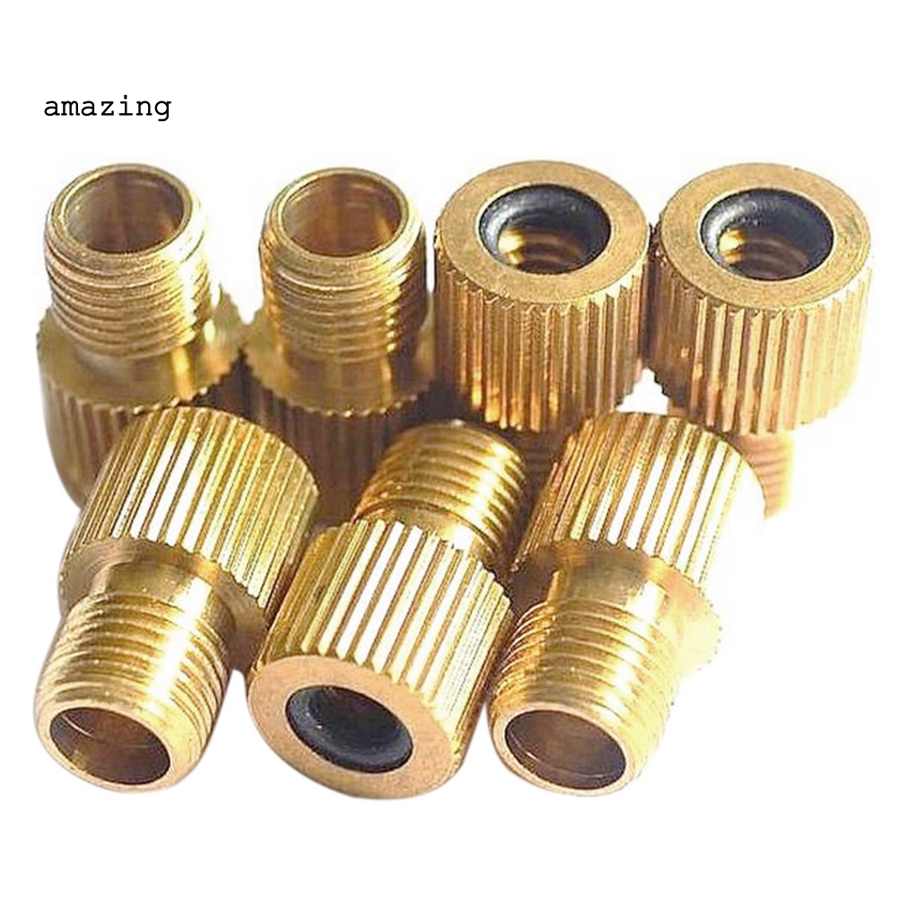 Bộ 10 Đầu Nối Chuyển Đổi Van Presta Sang Schraders Bằng Đồng Thau Cho Xe Đạp