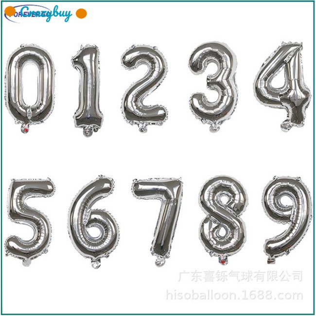 Cr Bong Bóng Tráng Nhôm 16 Inch Trang Trí Tiệc Sinh Nhật