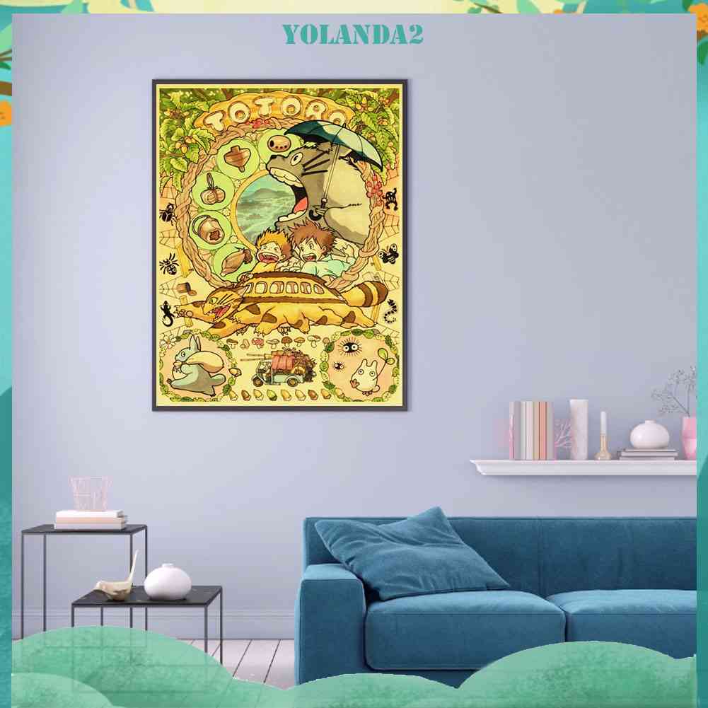 Bộ Tranh Đính Đá 5D Họa Tiết Hoạt Hình Độc Đáo DIY Dùng Trang Trí Nhà Cửa