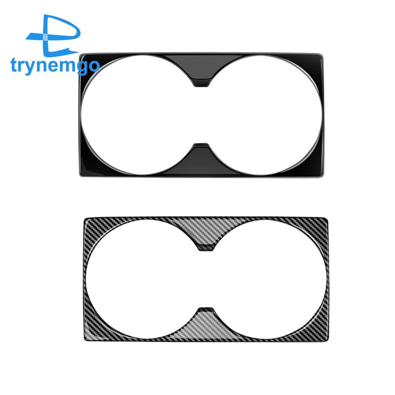 1 Miếng Dán Trang Trí Khay Đựng Cốc Nước Màu Đen Sáng Cho Xe Hơi Mitsubishi Outlander 2022 2023