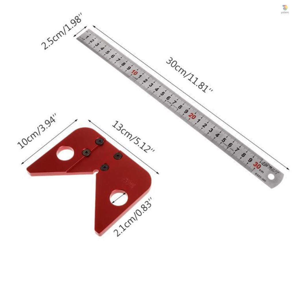 Thước Đo Góc 45 / 90 Độ Chuyên Dụng Cho Chế Biến Gỗ