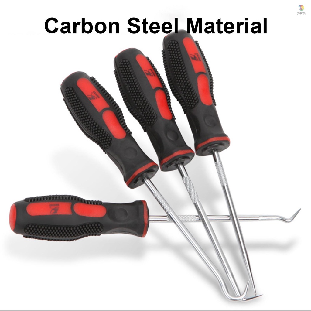 Set 4 Móc Chữ O Bằng Cao Su Kim Loại Chuyên Dụng Tháo Gỡ Ốc Vít Xe Hơi