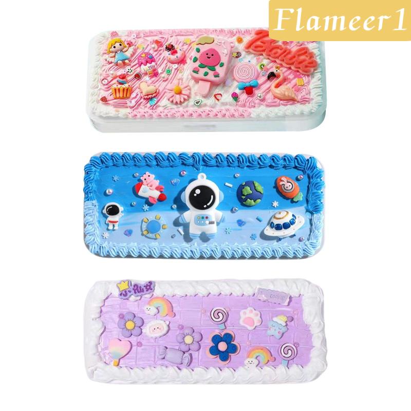 [Flameameer1] Hộp Đựng Bút Chì DIY Dễ Thương Bền Bỉ Dành Cho Trẻ Em