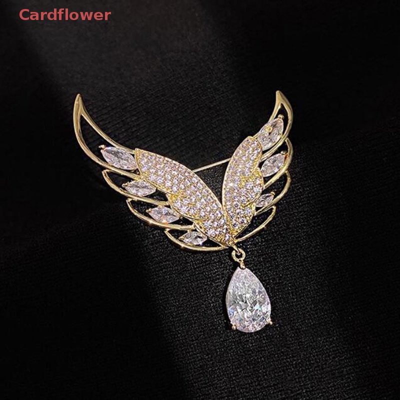 Ghim Cài Áo Hình Đôi Cánh Chống Ánh Sáng Thời Trang Cho Nữ