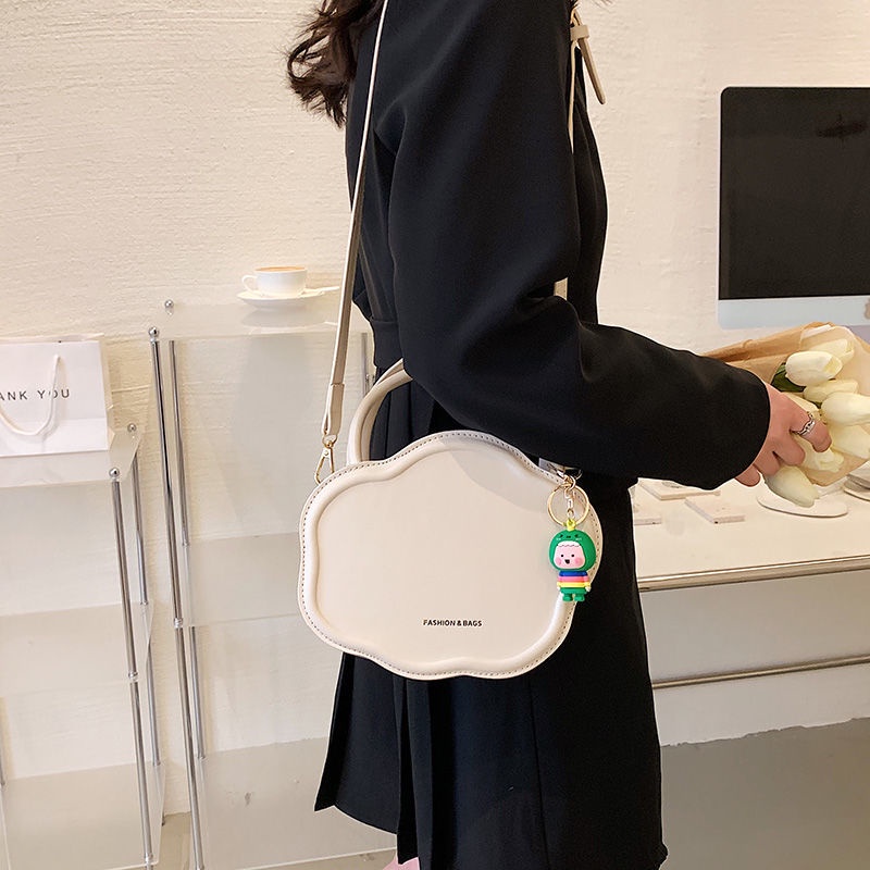 Ielgy Túi Xách Đeo Chéo Hình Đám Mây Đơn Giản Thời Trang Phong Cách niche Cho Nữ