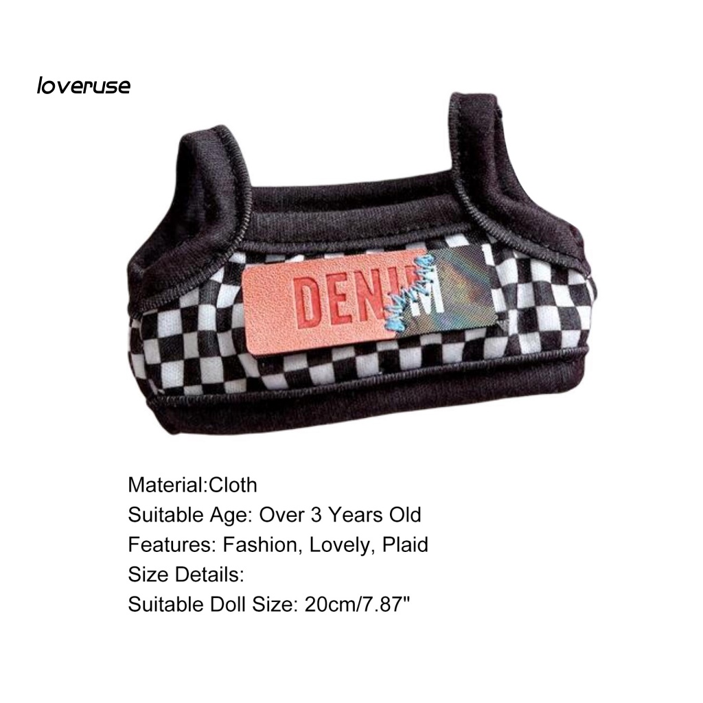 Áo Hai Dây Cotton 20cm Xinh Xắn Cho Búp Bê