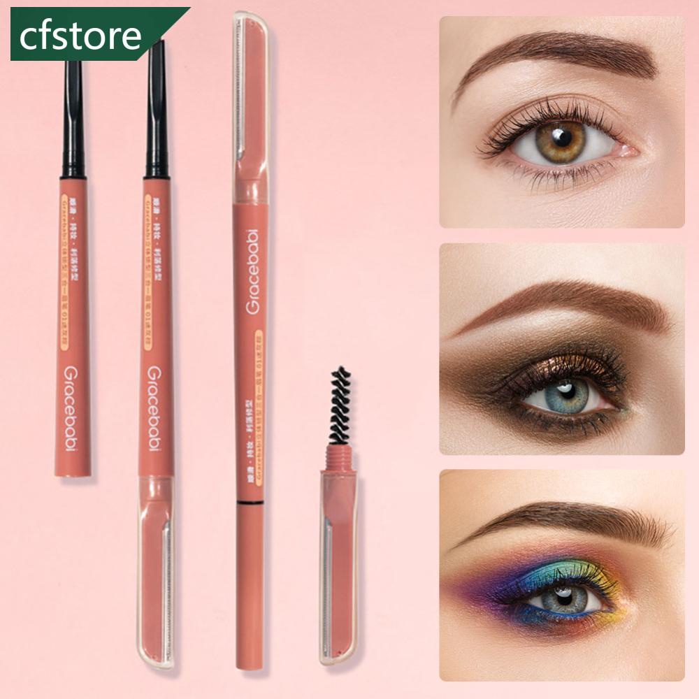 Bút Chì Kẻ Lông Mày Màu Trơn Tự Nhiên Chống Nước Chống Mồ Hôi Lâu Trôi M5N6