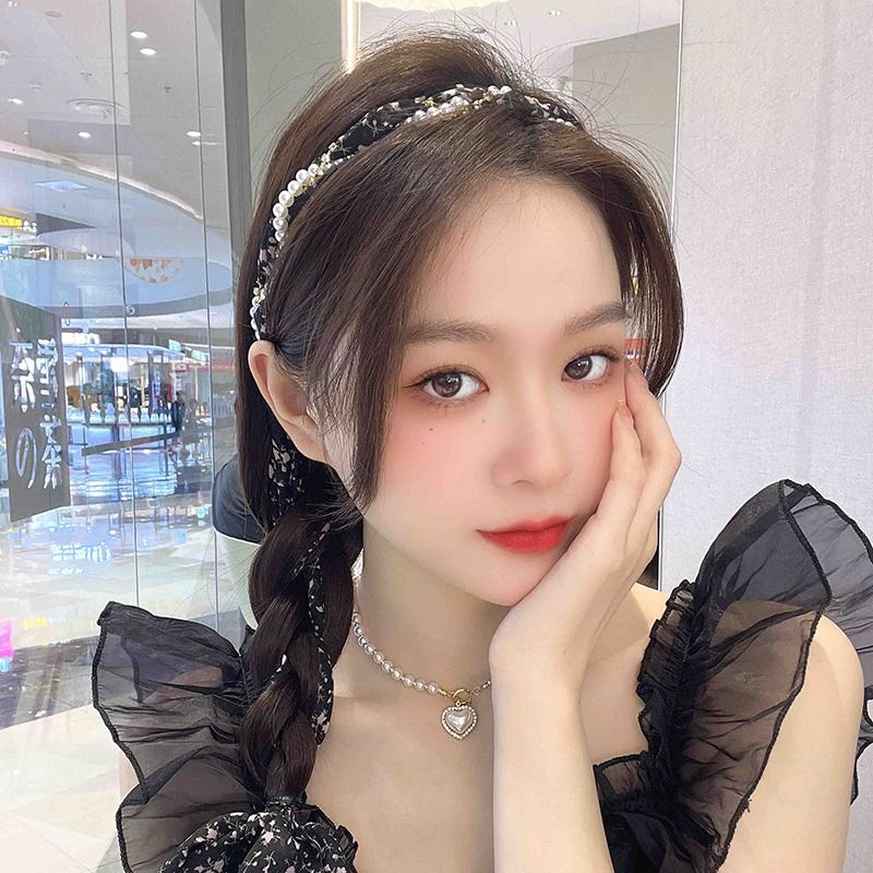 Băng Đô Cài Tóc Bằng Lụa Họa Tiết Hoa Xinh Xắn Thời Trang Mùa Hè 2023 Cho Nữ