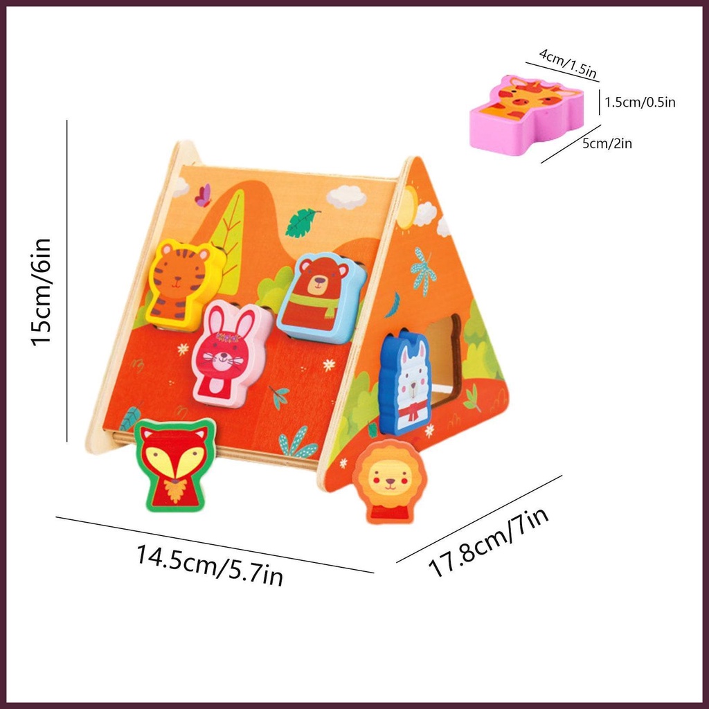 Đồ Chơi Lắp Ráp Hình Dạng Động Cơ Montessori Thú Vị Cho Bé