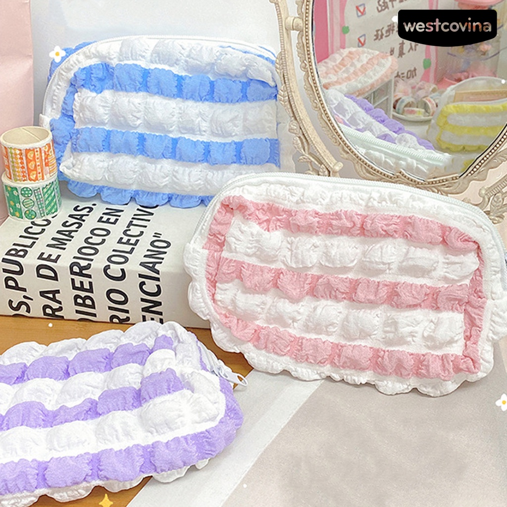 [COD]♪Túi Đựng Bút Mềm Mại Có Khóa Kéo Chống Bụi Tiết Kiệm Không Gian Ốp