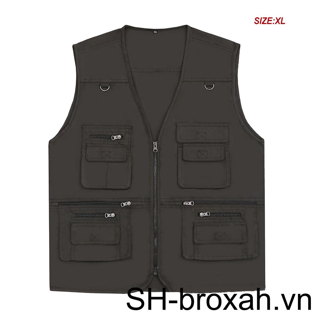 Áo Khoác Câu Cá Sát Nách Cài Khóa Điều Chỉnh Được Size XL / XXL / 3XL / 4XL / 5XL