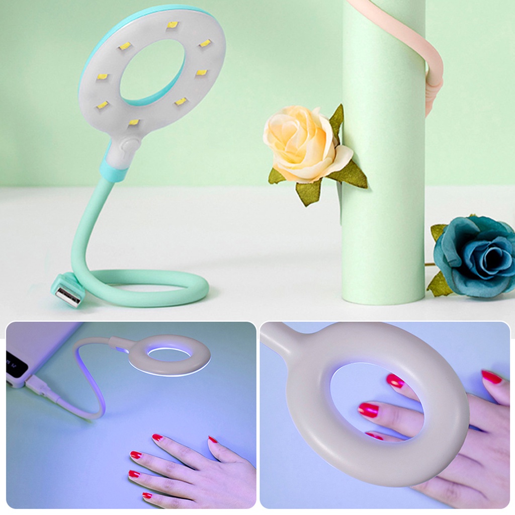 Đèn LED Sấy Khô Móng Tay Bằng ABS Hai Góc Có Thể Điều Chỉnh Tiện Dụng