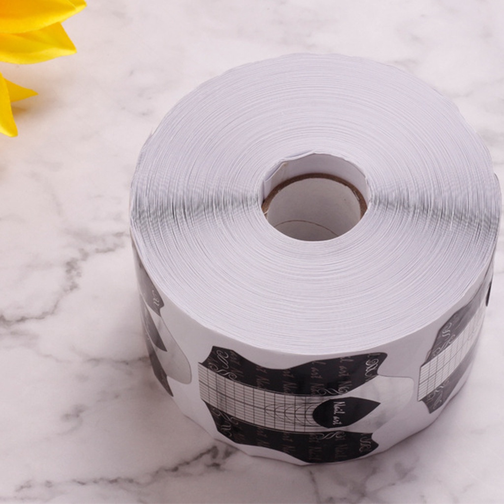 Cuộn 500 Miếng Dán Nối Móng Tay Bằng PVC Có Thể Tái Sử Dụng