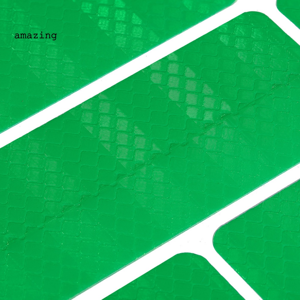 Set 10 Miếng Dán Phản Quang Cảnh Báo An Toàn Hình Chữ Nhật Cho Xe Đạp MTB