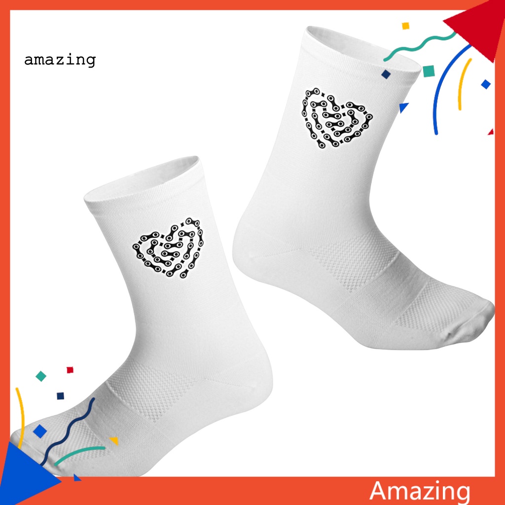 1 Đôi Vớ Chạy Bộ Mềm Mại Vừa Vặn In Họa Tiết