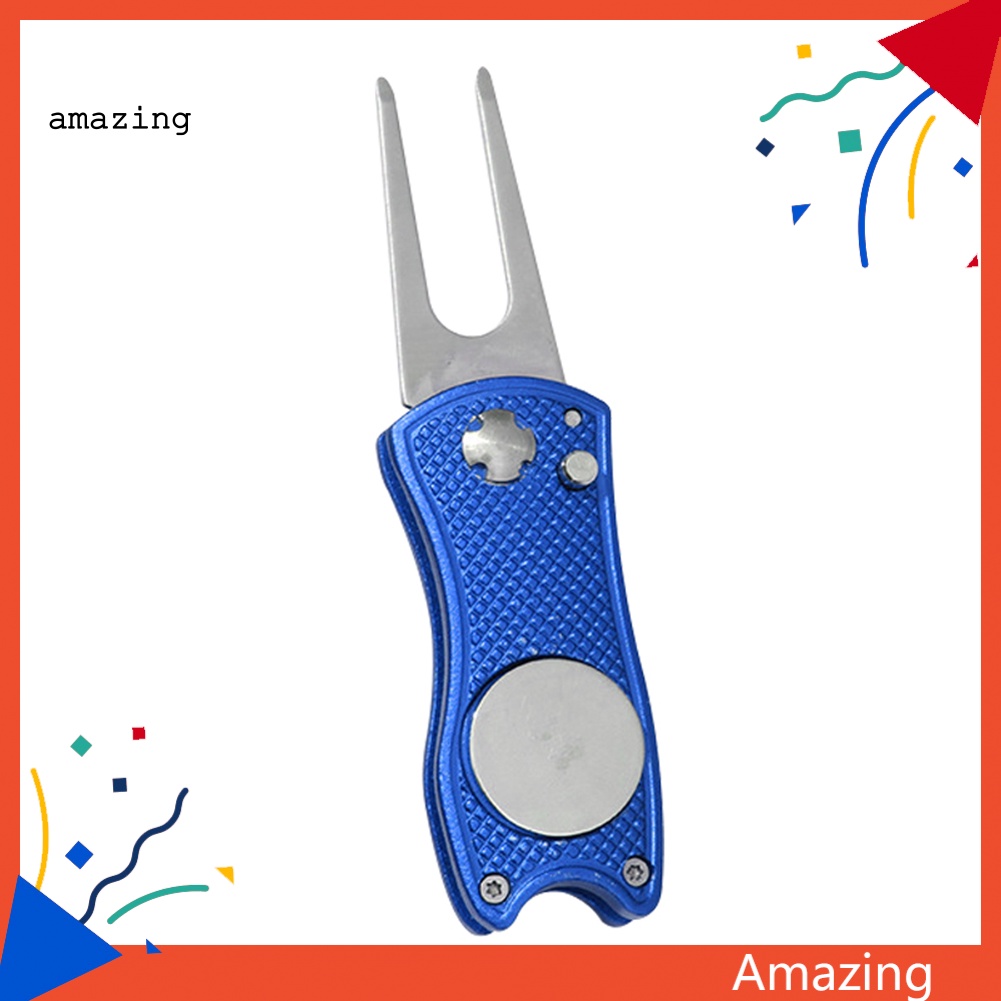 Dụng Cụ Đánh Dấu Vị Trí Bóng Golf Bằng Thép Không Gỉ Có Thể Gập Lại