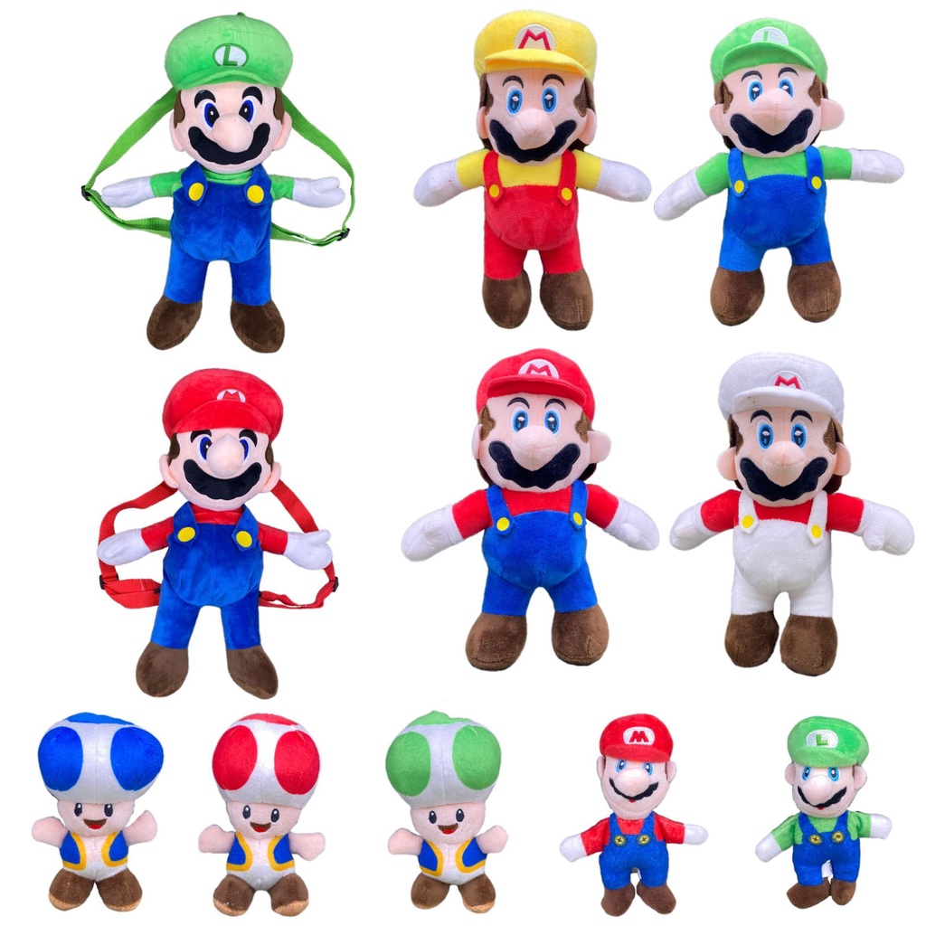 Móc Khóa Hình Búp Bê Super Mario Nhồi Bông Hoạt Hình Mới Làm Quà Tặng Sinh Nhật Cho Bé