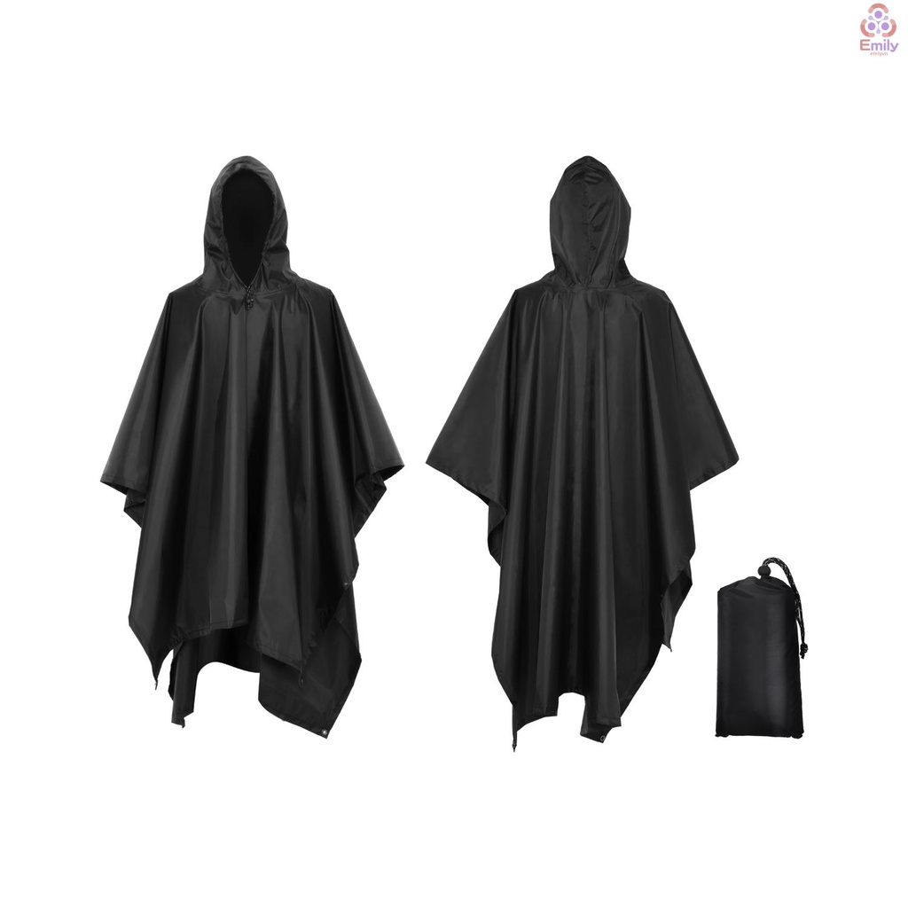 Áo Mưa Poncho 3 Trong 1 Gọn Nhẹ Chống Nước Có Mũ Trùm Dùng Đi Cắm Trại / Leo Núi / Đạp Xe [19]