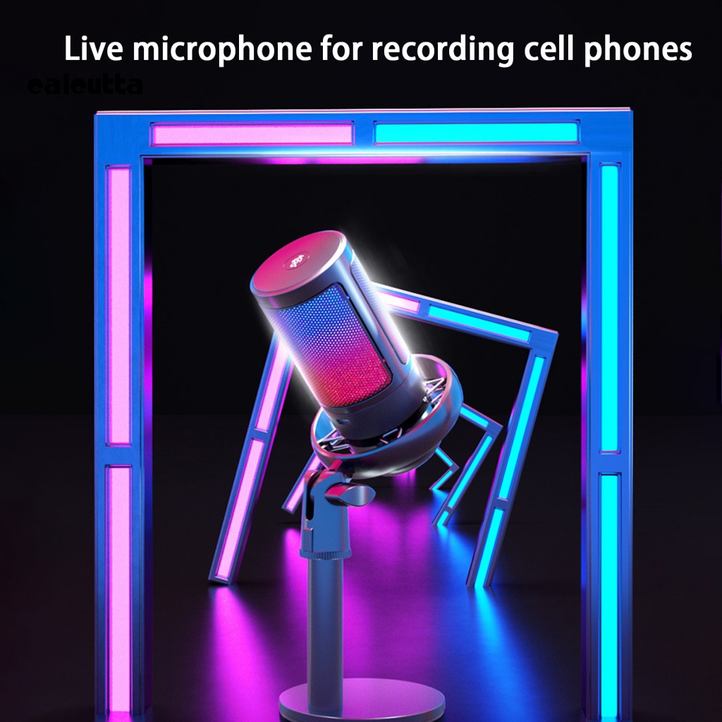 1 Bộ Micro USB Màu Đen Kèm Giá Đỡ Ba Chân Dành Cho Máy Tính Chơi Game Tại Nhà