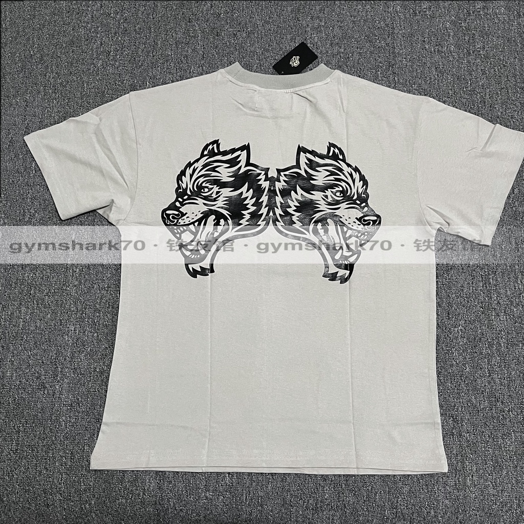 Áo Thun Cotton Ngắn Tay In Hình Đầu Sói Đôi DARCSPORT Ronnie Mỹ Cho Nam Nữ