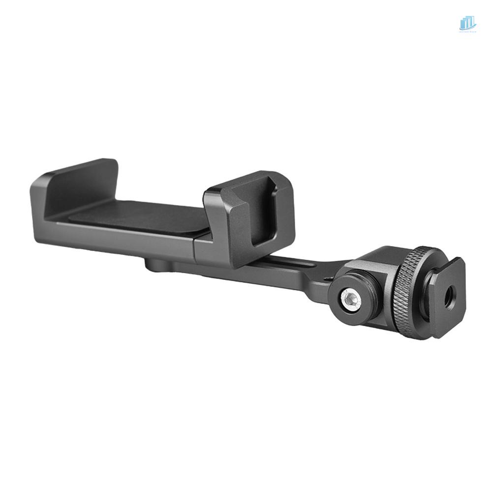 Giá Đỡ Điện Thoại Bằng Hợp Kim Nhôm Xoay 360 Độ Tiện Dụng° Giá Đỡ Điện Thoại Có Thể Xoay Được Kèm Ngàm Gắn Đôi Cho Smartphone Vlog Selfie Live Streaming Video Recording