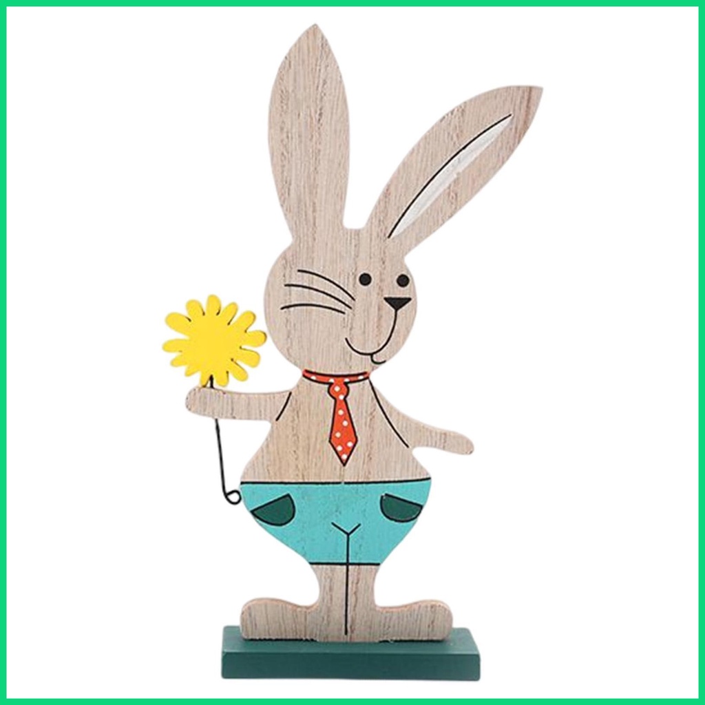 Mô Hình Thỏ Phục Sinh Đứng Để Bàn Trang Trí