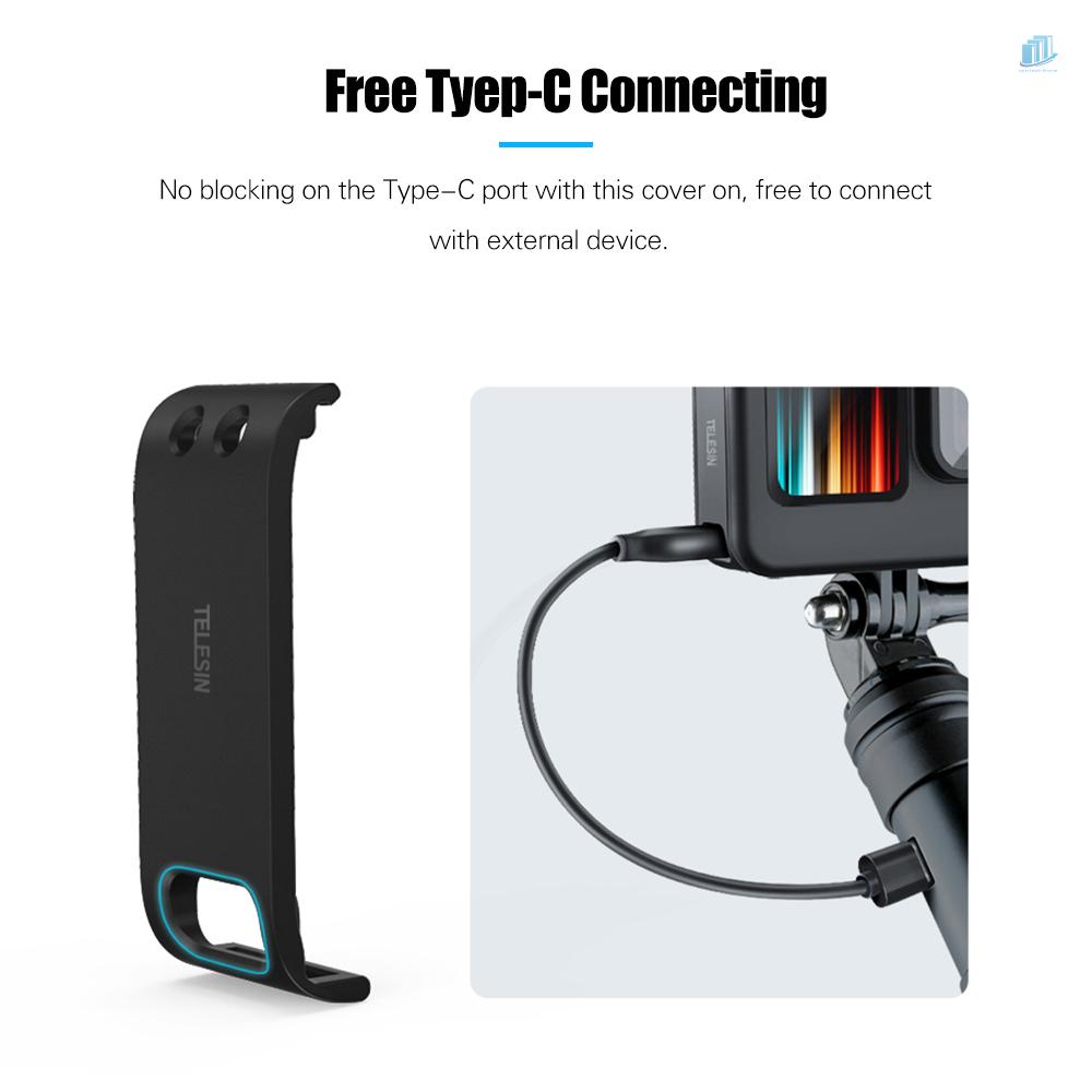 TELESIN Vỏ Bảo Vệ Pin Sạc Dự Phòng Type-C + Dây Đeo Thay Thế Cho smartwatchinone Tel Resin 9 10 11