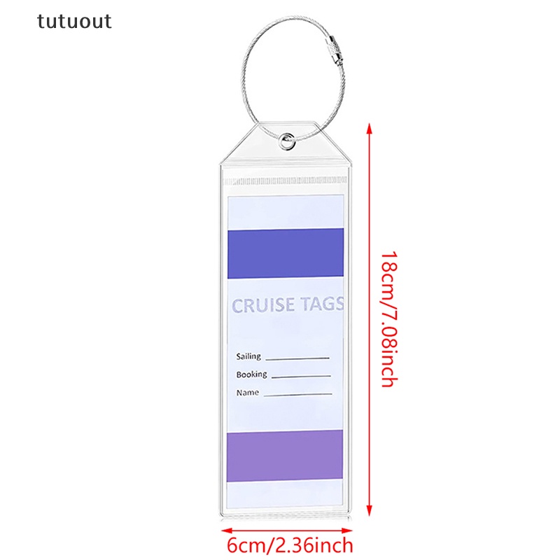 1 Thẻ Đánh Dấu Hành Lý Bằng PVC Dày Dặn Tiện Dụng
