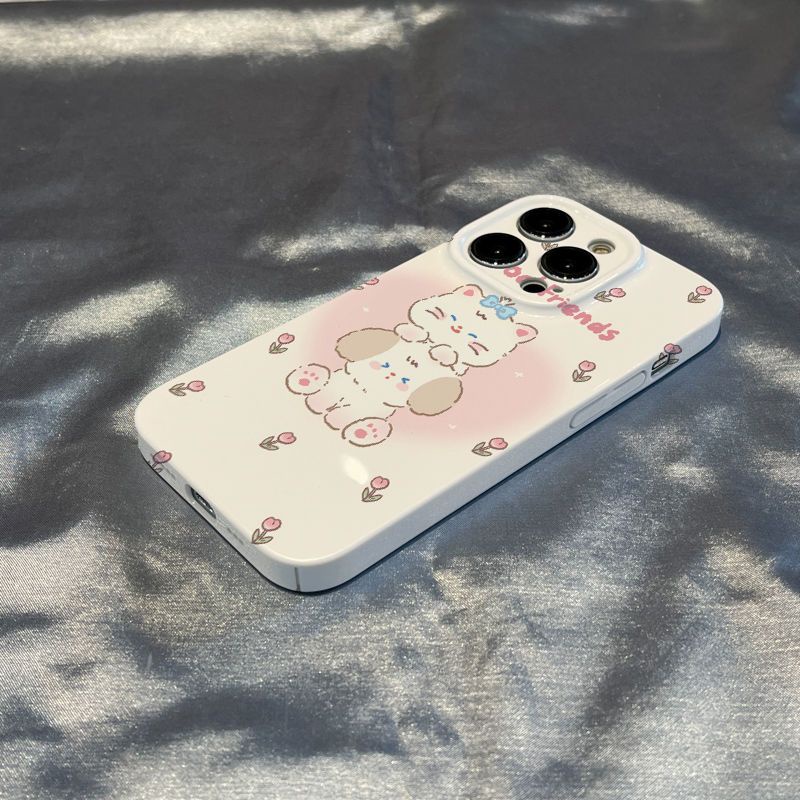 Ốp Điện Thoại Cứng Hình Chó Mèo / Bông Hoa Xinh Xắn Cho Iphone 8 Xr11Iphone12 / 13plus 7promax14 / R9TY