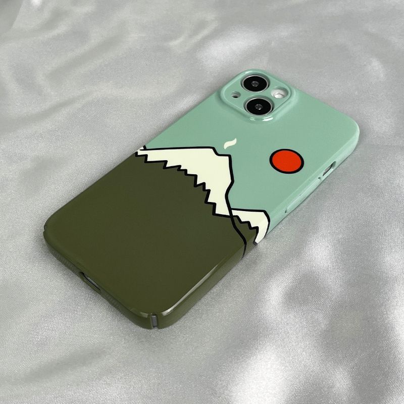 Ốp Điện Thoại Cứng In Hình Núi Tuyết Cho iPhone1214pro7 / xr xs8 / 11 13