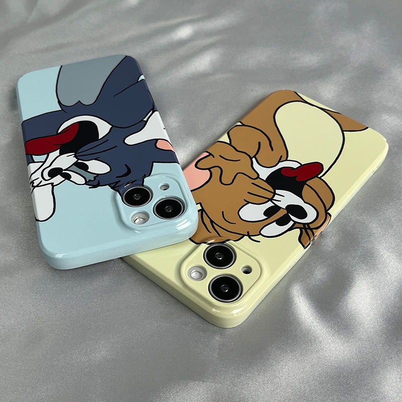 Ốp Điện Thoại Cứng In Hình Mèo Và Chuột Cho iPhone12 8 13p7iphone14 xs 11