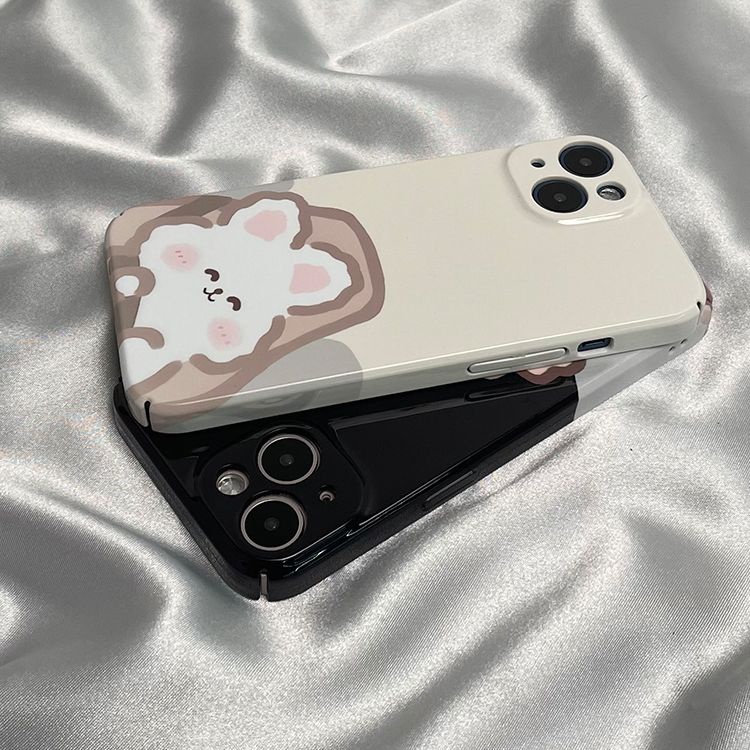 Ốp Điện Thoại Họa Tiết Chú Gấu Lái Xe Dễ Thương Cho iPhone Xplus141114Phim Dán Cứng 13 Phong Cách Mới Cho Cặp Đôi KLMZ