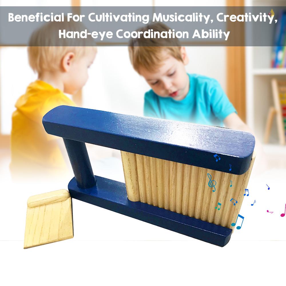 Bộ Nhạc Cụ Gõ Bằng Gỗ Trơn Kèm Dụng Cụ Gõ