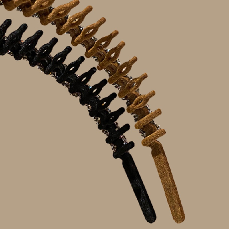 Băng Đô Cài Tóc Vải Nhung Đính Đá Sang Trọng