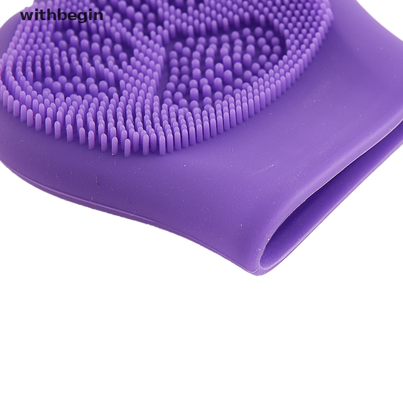 Cọ Rửa Mặt Silicone Làm Sạch Lỗ Chân Lông Thiết Kế Hình Mèo Dễ Thương