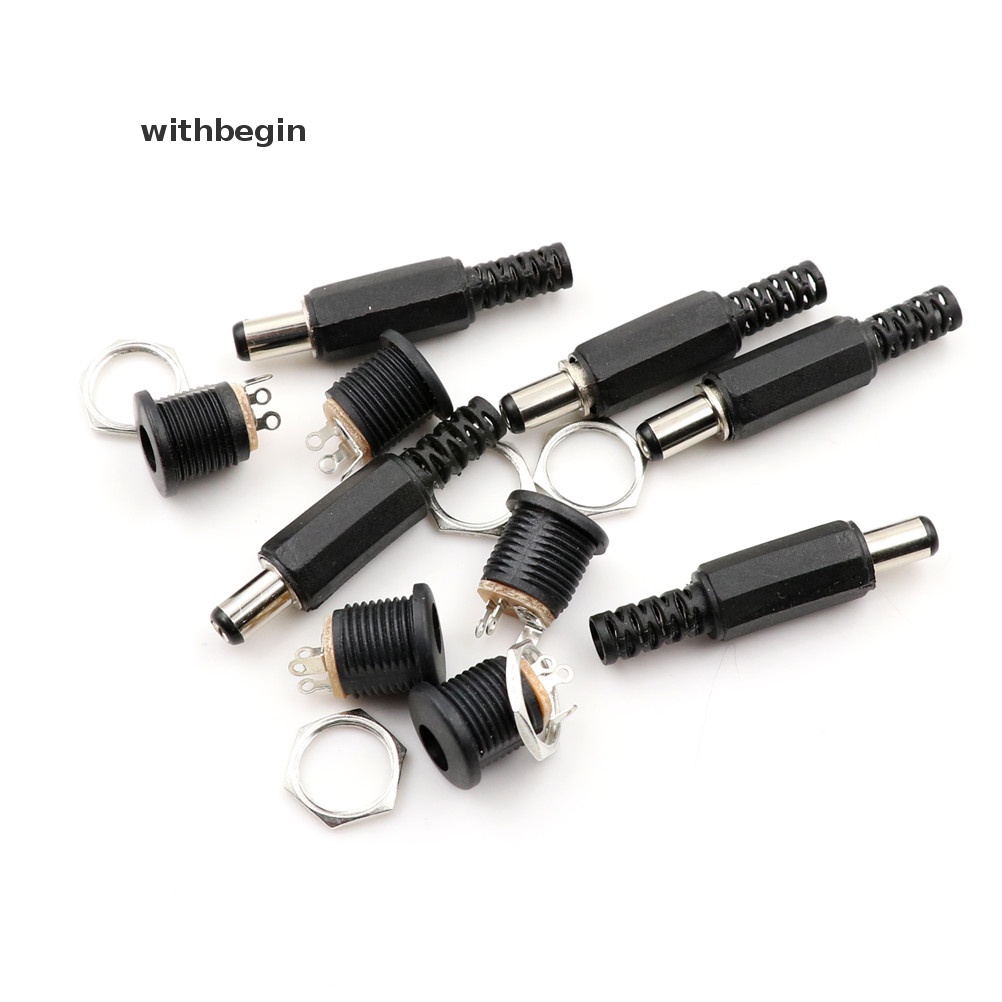 Set 10 Đầu Nối Phích Cắm Nguồn DC 5.5mm x 2.1mm Chuyên Dụng