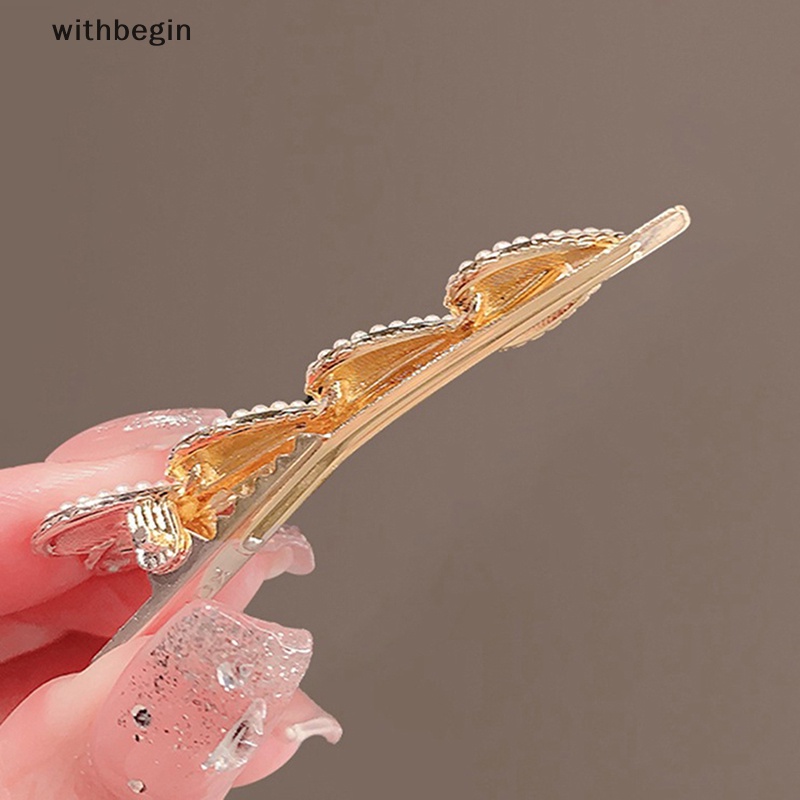 Kẹp Tóc Đính Hạt Ngọc Trai Trái Tim Phong Cách Hàn Quốc Ngọt Ngào Cho Nữ