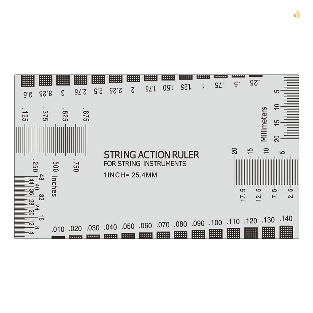 Thước Đo Dây Đàn Ghi Ta Bằng Thép Không Gỉ 89 * 51mm Chuyên Dụng