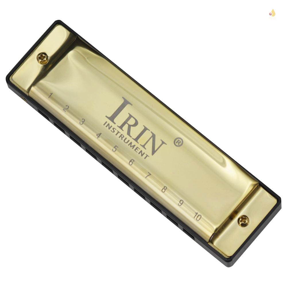 Mynice Kèn Harmonica G-20 Mouthorgan 10 Lỗ 20 Tông Màu Xanh Dương Kèm Hộp ABS Dùng Làm Quà Tặng Giáng Sinh Cho Người Mới Bắt Đầu