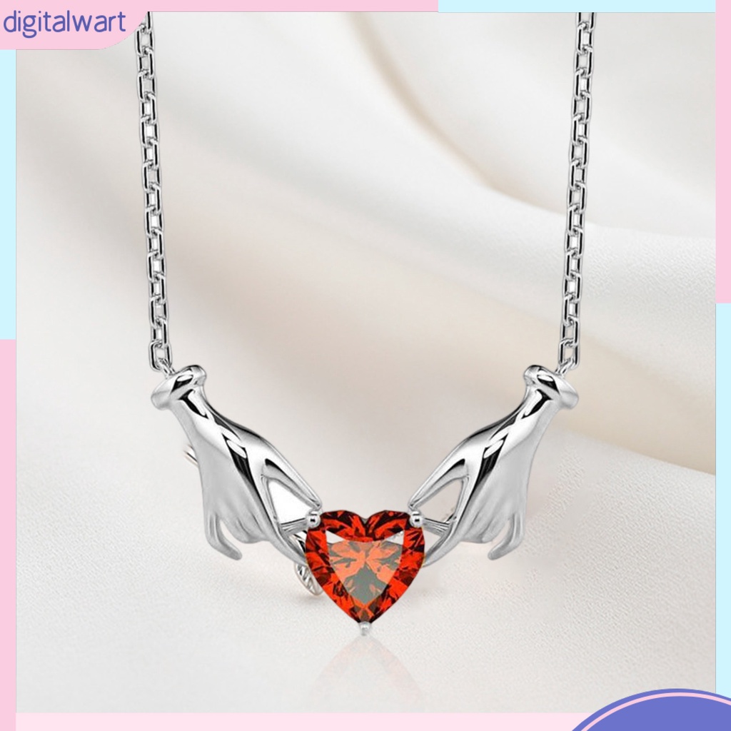 [IGT] Vòng cổ Mặt Hình Trái Tim Màu Sắc Tương Phản Cao Cấp Có Thể Điều Chỉnh